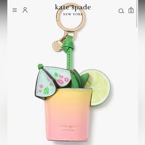 NWT, Kate Spade Playa Ombré bag charm